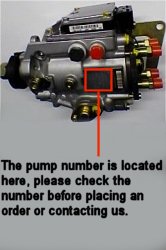 Vauxhall VP Pump number location